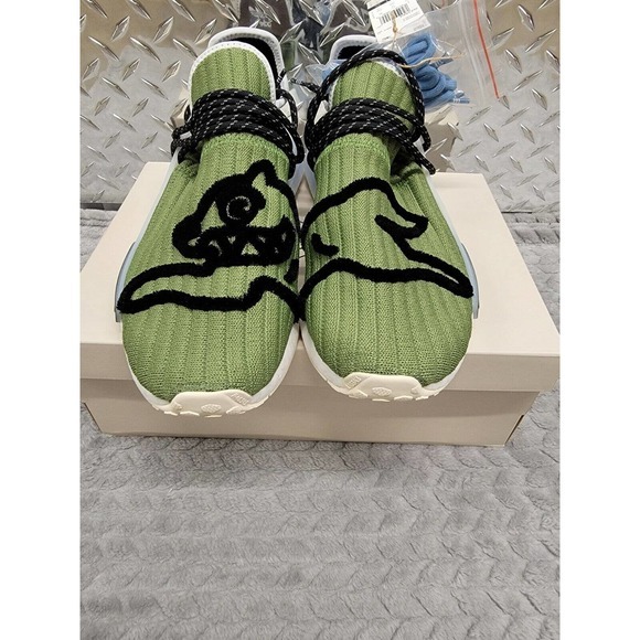 Adidas Pharrell x Billionaire Boys Club Running BBC Dog‎ Green NMD Hu Shoes 11.5 main image 7